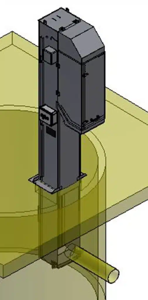 implantation dégrilleur dans poste
