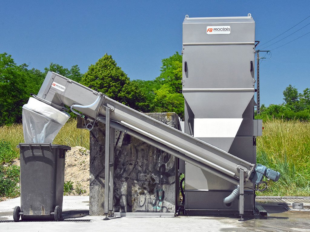 vis de compactage pour dégrilleur