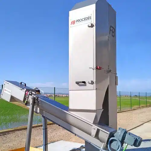 Dégrilleur vertical FB Procédés avec vis de compactage
